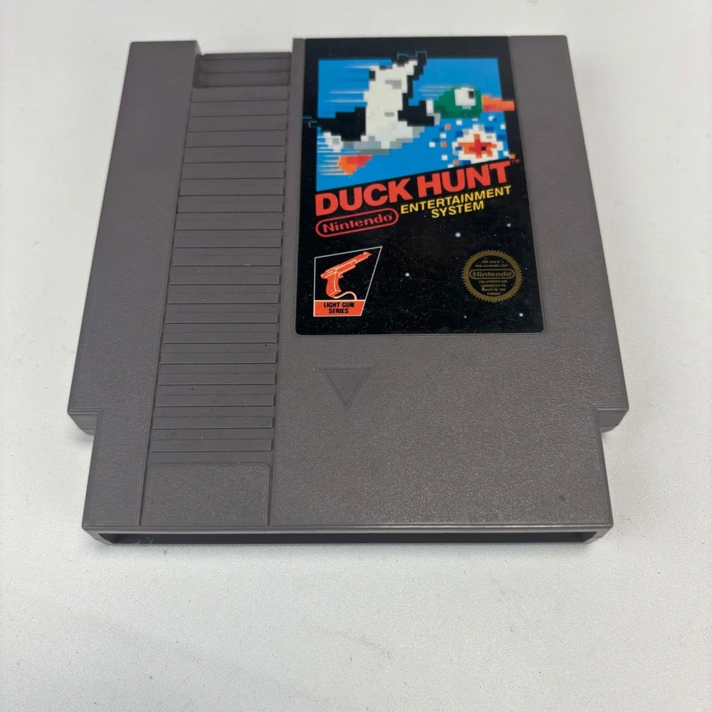 Nintendo Duck Hunt NES Game Gray Light Gun Series Retro Classic Video